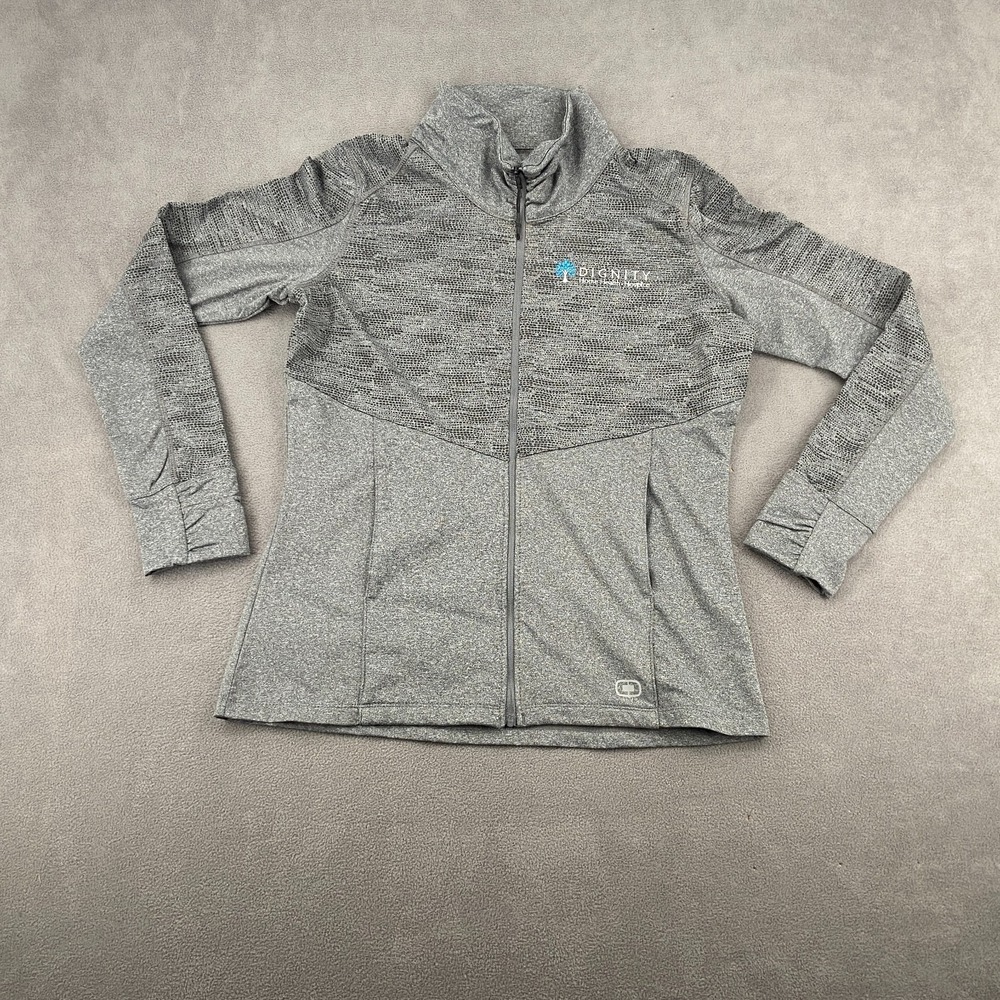 OGIO Endurance Jacket Womens Large Heather Gray Dignity Home Health & Hospice
